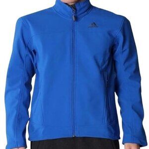 Adidas Outdoor Men's 2XL Blue Softshell Hiking Jacket